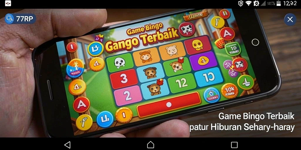 Tampilan gameplay Bingo yang menarik di 77RP.