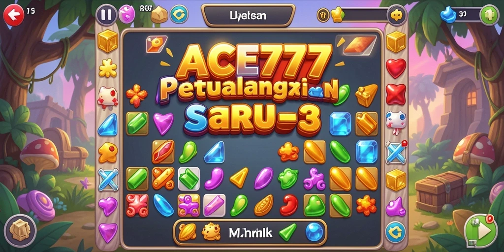 Gameplay seru ACE777 dalam aksi Match-3.