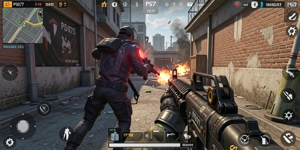 Gameplay menarik dalam TPS PSG77 dengan aksi menyenangkan.