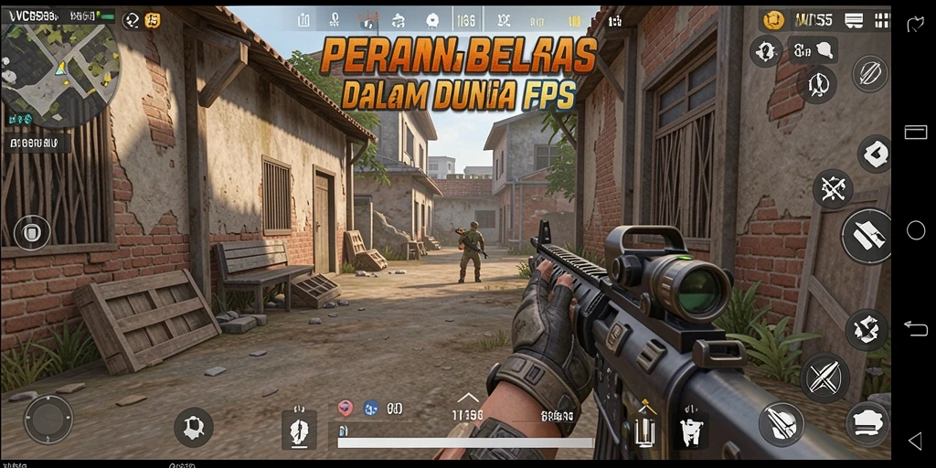 Tampilan seru dari gameplay FPS di VC55, tembak-menembak mendebarkan!