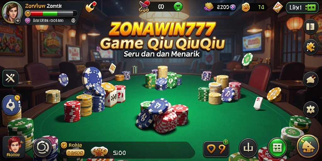 Tampilan gameplay QiuQiu di ZONAWIN777 yang menarik.